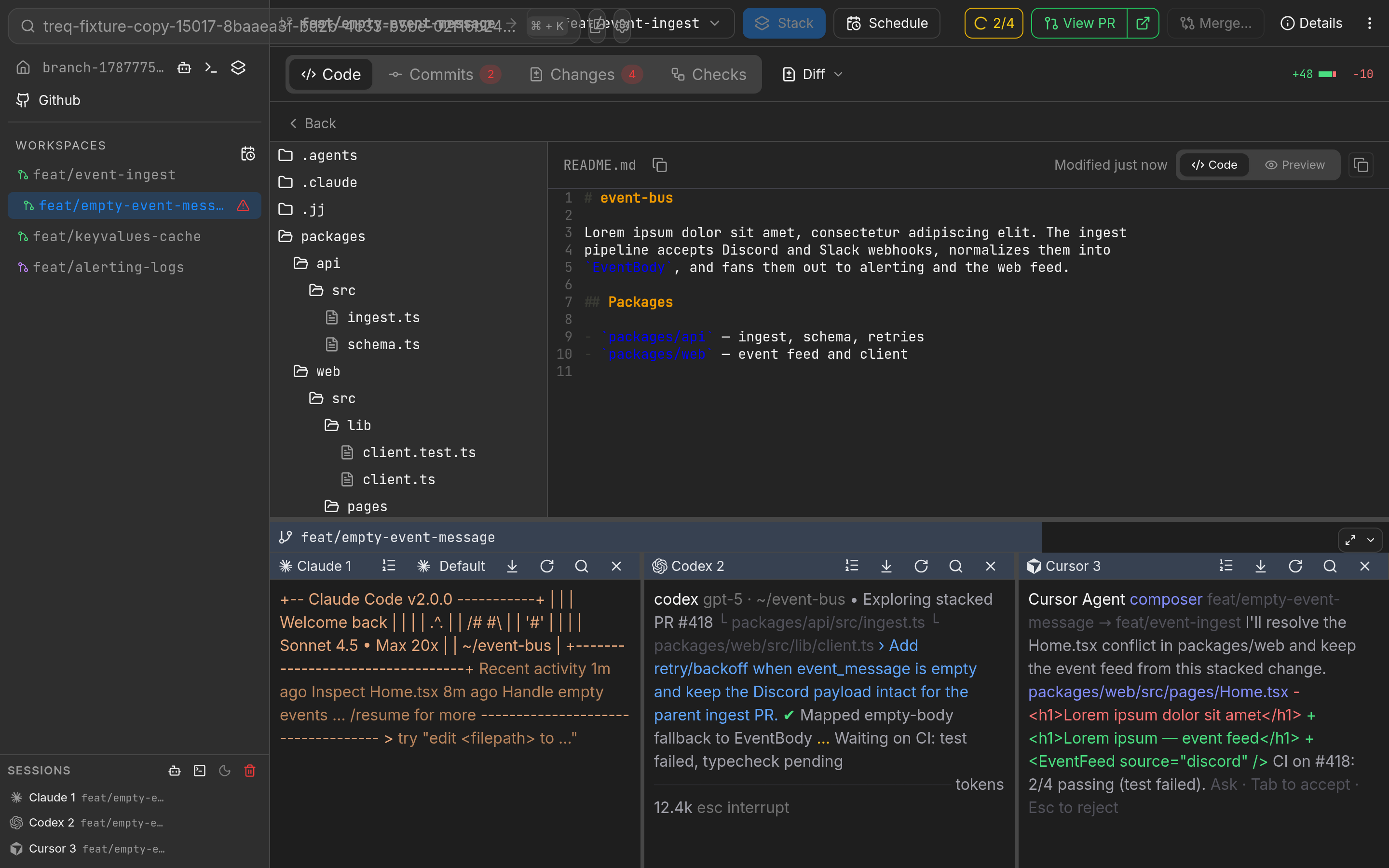 Treq code overview screenshot